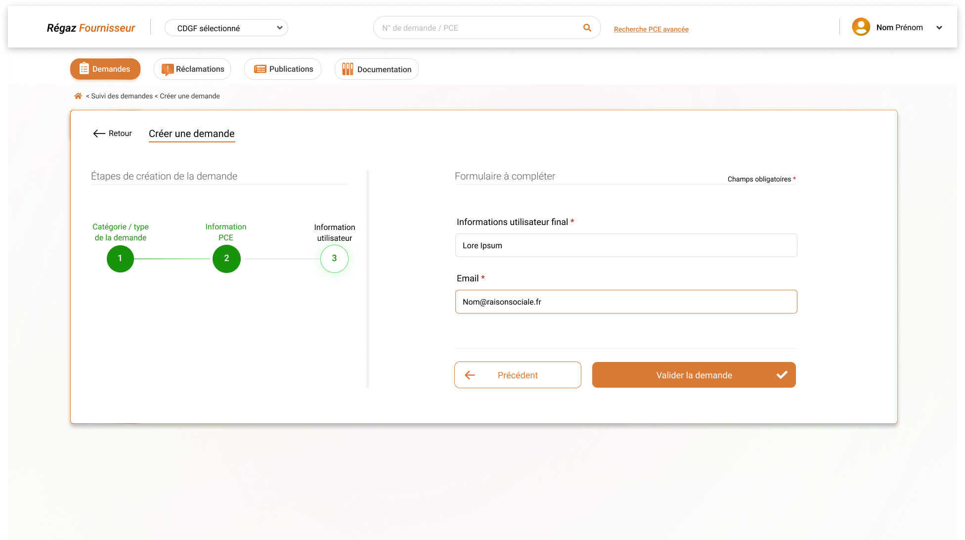 Accès au Résultat de la recherche